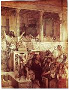 Maurycy Gottlieb Christ Preaching at Capernaum Spain oil painting artist
